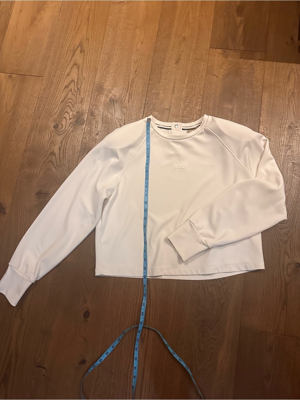 BOSS Cream and Neckline Logo Beautiful top - Picture 6 of 15